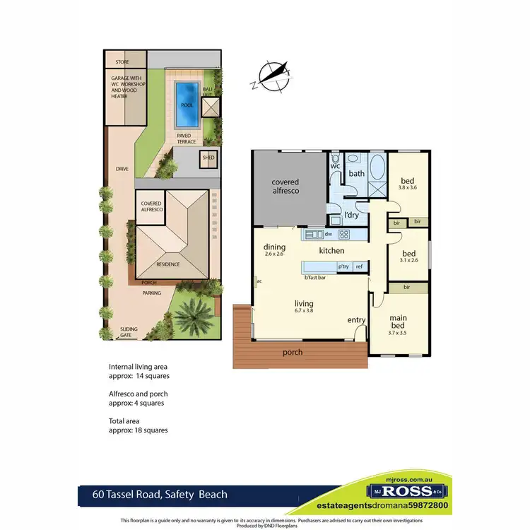 Floorplan of Homely house listing, 60 Tassel Road, Safety Beach VIC 3936