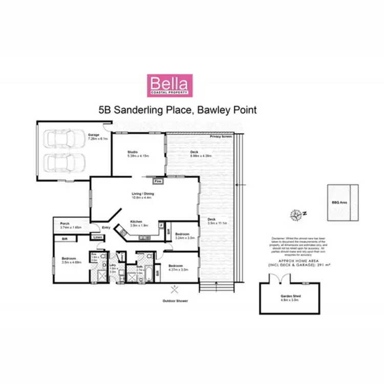 Floorplan of Homely house listing, 5b Sanderling Place, Bawley Point NSW 2539