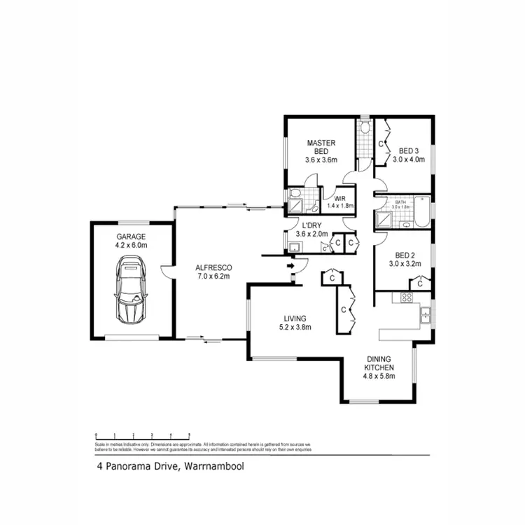 Floorplan of Homely house listing, 4 Panorama Avenue, Warrnambool VIC 3280