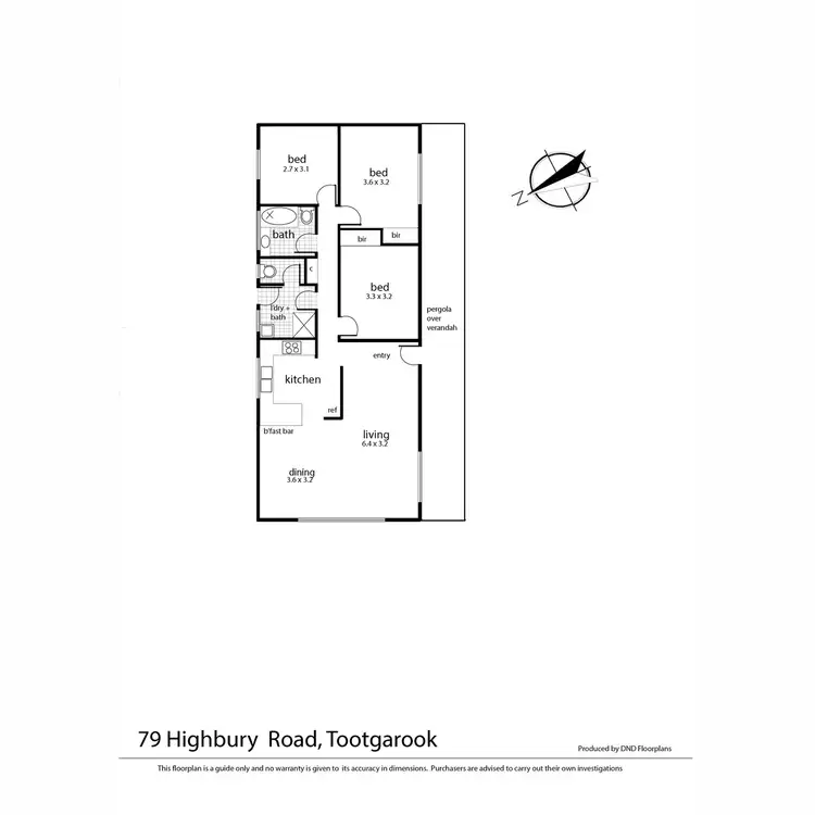 Floorplan of Homely house listing, 79 Highbury Road, Rye VIC 3941