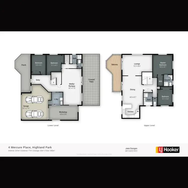 Floorplan of Homely house listing, 4 Mercure Place, Highland Park QLD 4211