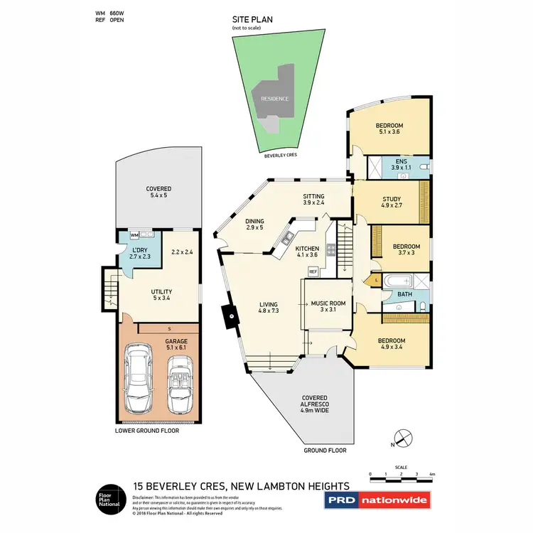Floorplan of Homely house listing, 15 Beverley Crescent, New Lambton Heights NSW 2305