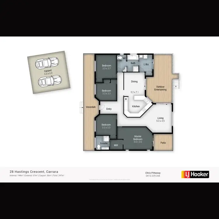 Floorplan of Homely house listing, 28 Hastings Crescent, Carrara QLD 4211