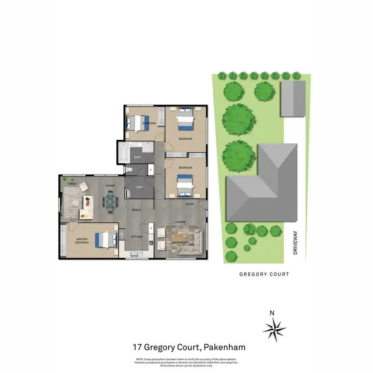 Floorplan of Homely house listing, 17 Gregory Court, Pakenham VIC 3810