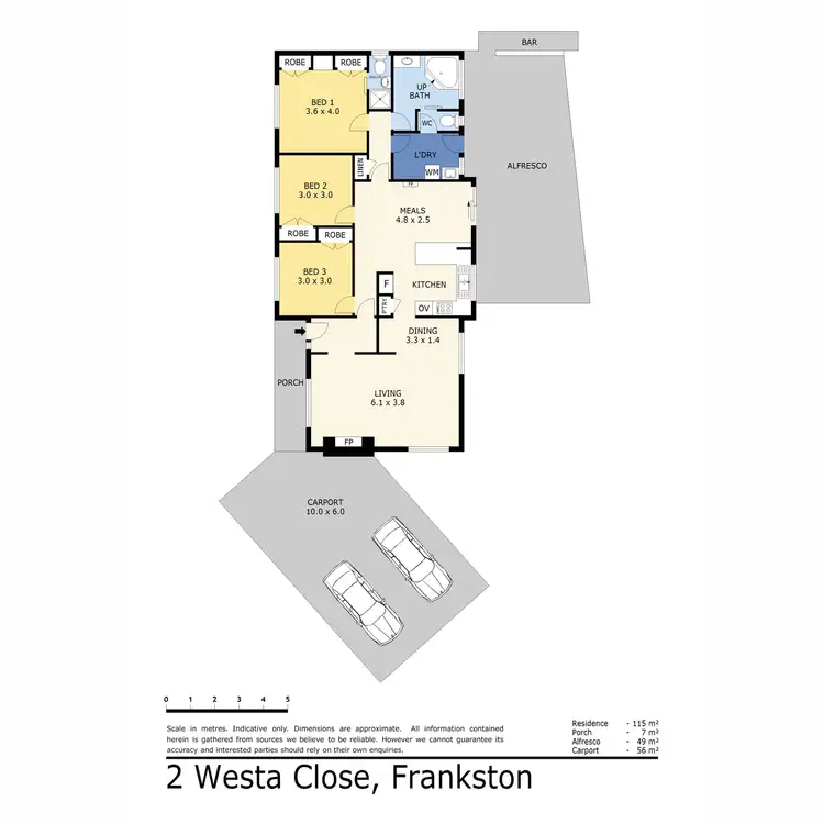 Floorplan of Homely house listing, 2 Westa Close, Frankston VIC 3199