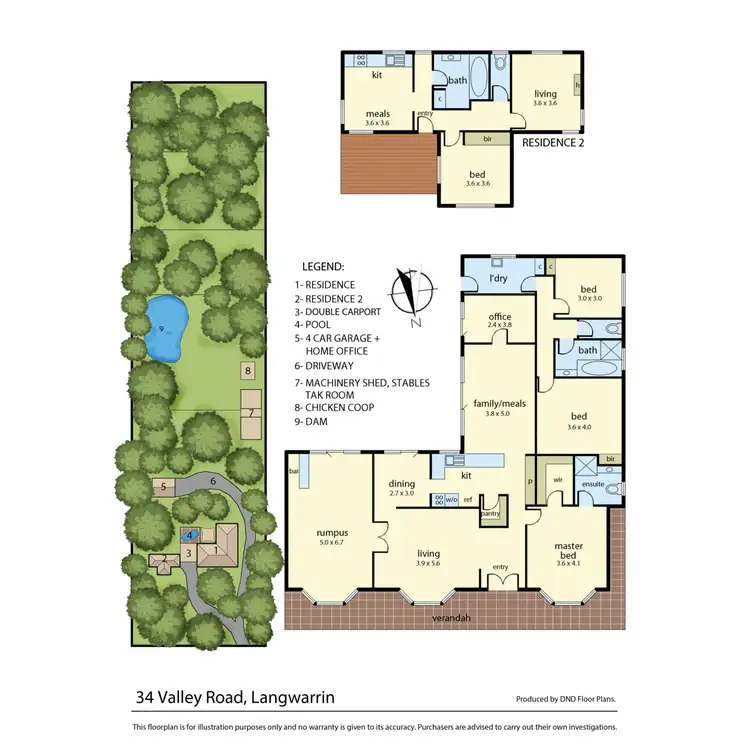 Floorplan of Homely house listing, 34 Valley Road, Langwarrin VIC 3910