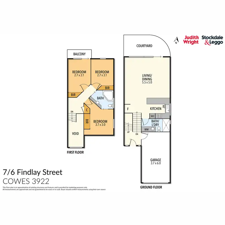 Floorplan of Homely townhouse listing, 7/4-6 Findlay Street, Cowes VIC 3922