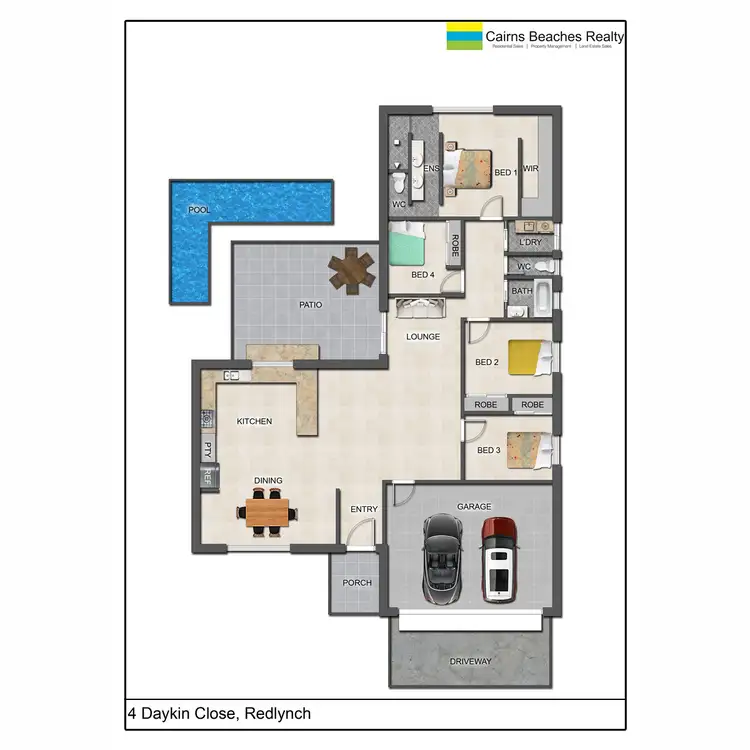 Floorplan of Homely house listing, 4 Daykin Close, Redlynch QLD 4870