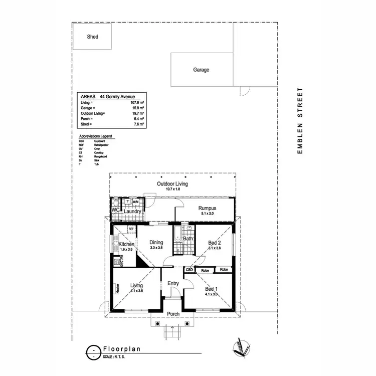 Floorplan of Homely house listing, 44 Gormly Avenue, Wagga Wagga NSW 2650
