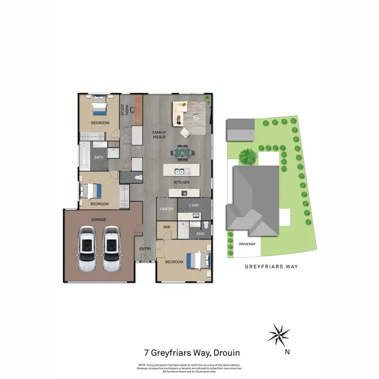 Floorplan of Homely house listing, 7 Greyfriars Way, Drouin VIC 3818