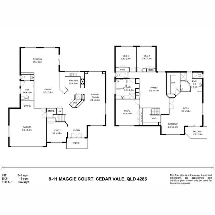 Floorplan of Homely rural property listing, 9-11 Maggie Court, Cedar Vale QLD 4285