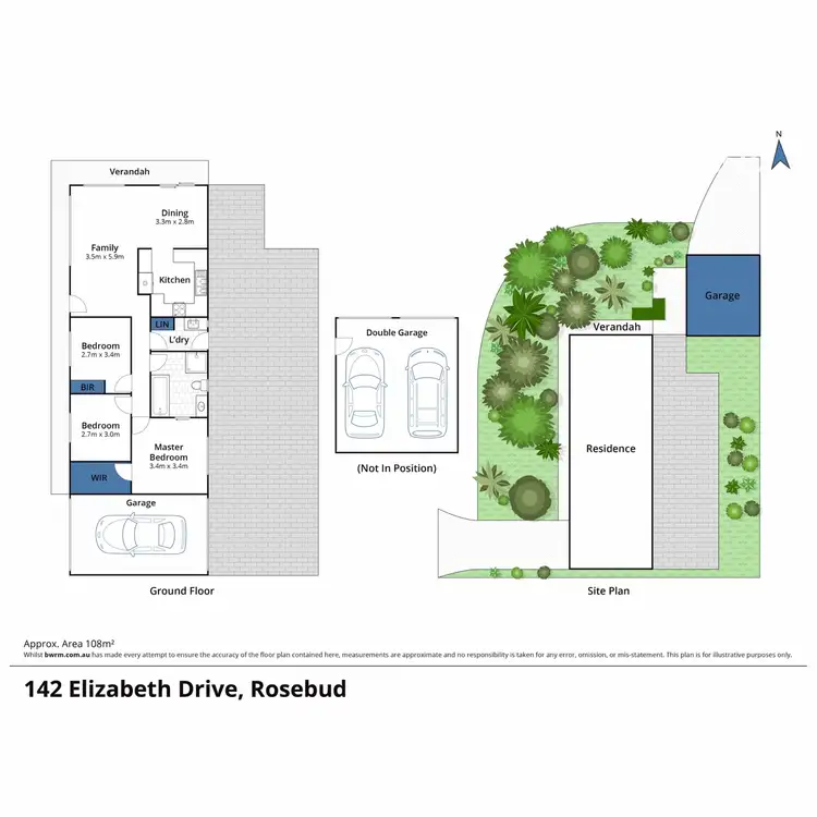 Floorplan of Homely house listing, 142 Elizabeth Drive, Rosebud VIC 3939