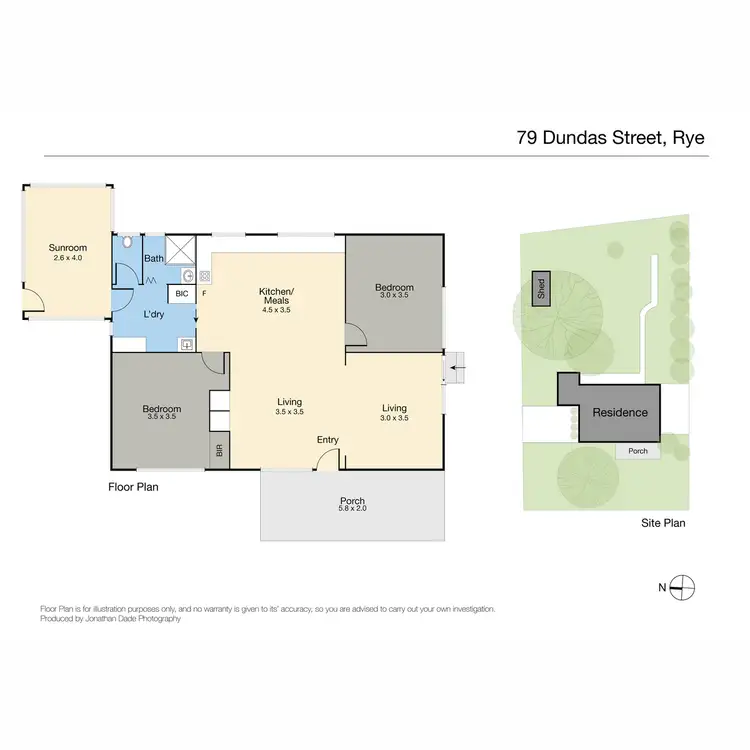 Floorplan of Homely house listing, 79 Dundas Street, Rye VIC 3941