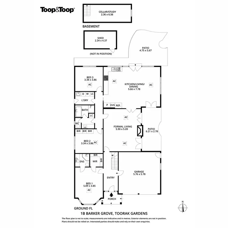 Floorplan of Homely house listing, 1B Barker Grove, Toorak Gardens SA 5065