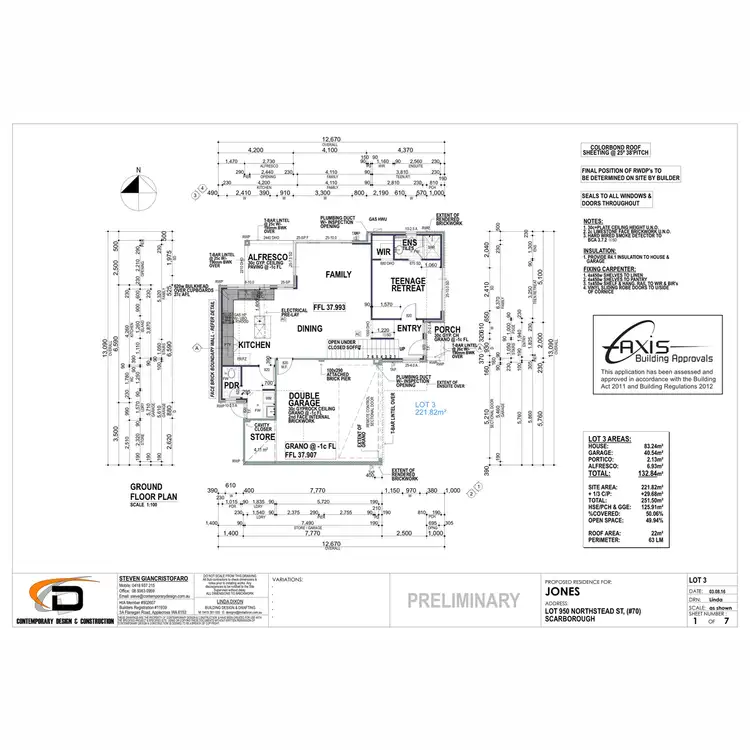 Floorplan of Homely house listing, 70B Northstead Street, Scarborough WA 6019