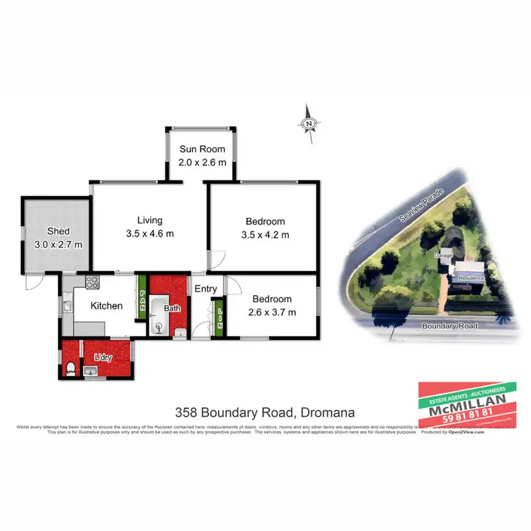 Floorplan of Homely house listing, 358 Boundary Road, Dromana VIC 3936