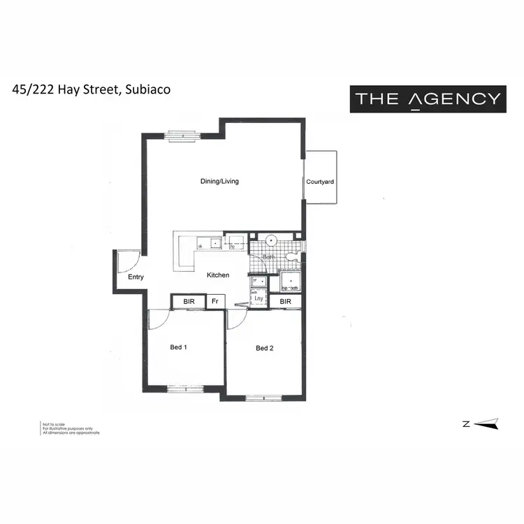 Floorplan of Homely unit listing, 45/222 Hay Street, Subiaco WA 6008