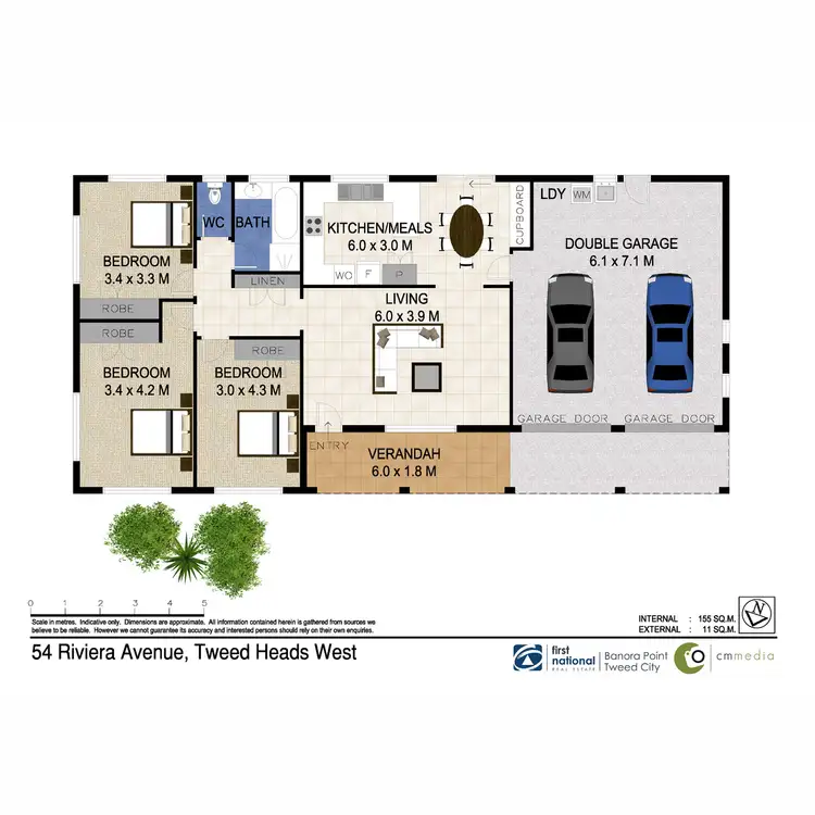 Floorplan of Homely house listing, 54 Riviera Avenue, Tweed Heads West NSW 2485