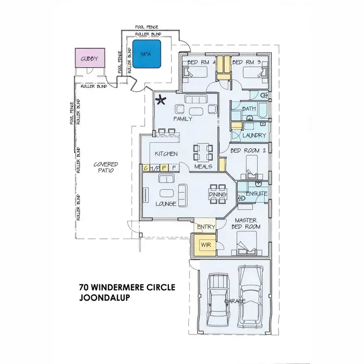 Floorplan of Homely house listing, 70 Windermere Circle, Joondalup WA 6027