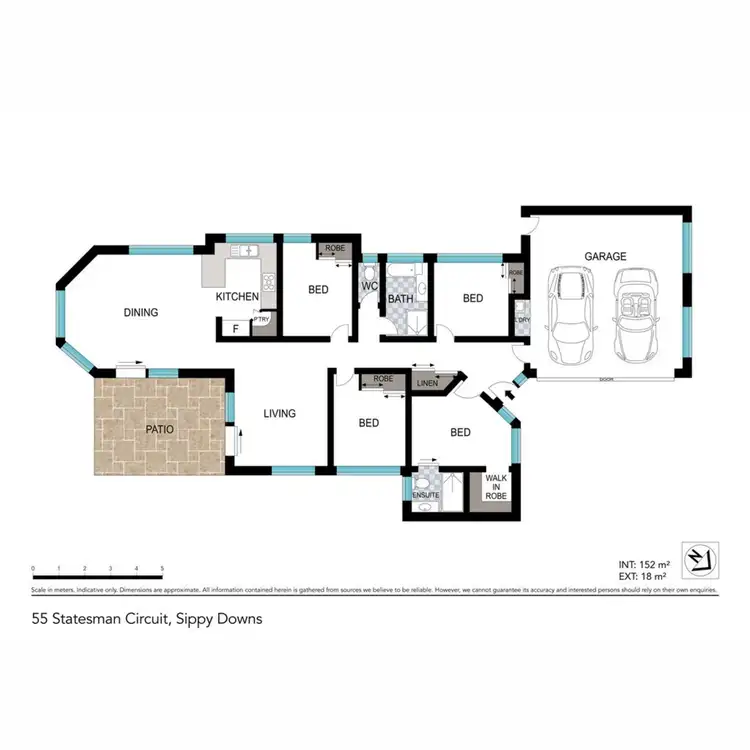 Floorplan of Homely house listing, 55 Statesman Circuit, Sippy Downs QLD 4556