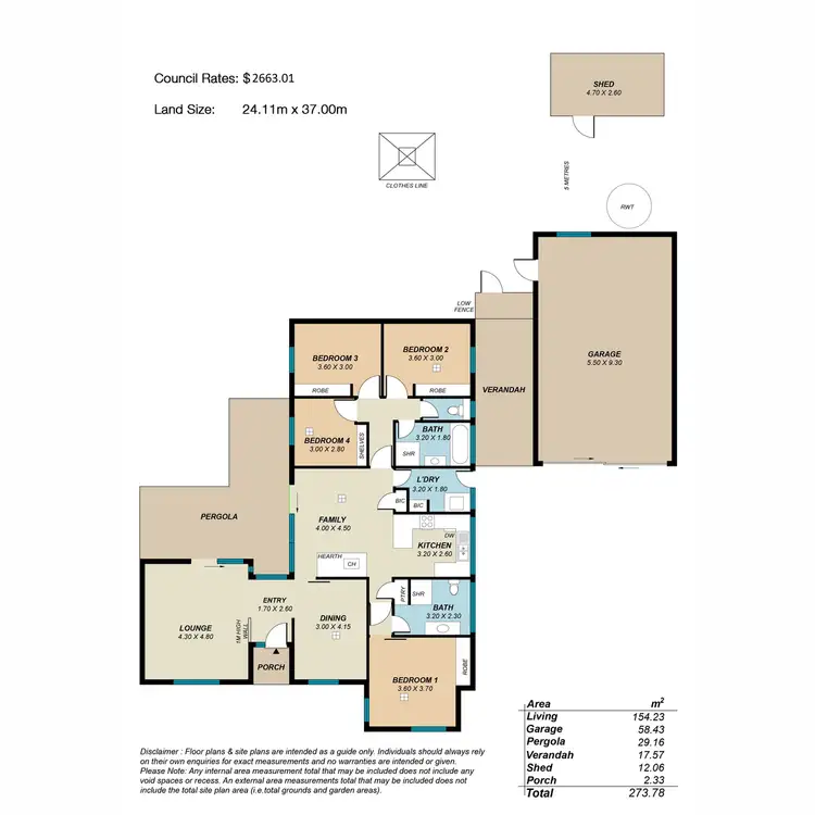 Floorplan of Homely house listing, 17 Hewitt Drive, Mclaren Vale SA 5171