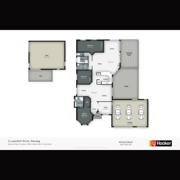 Floorplan of Homely house listing, 2 Lawnhill Drive, Nerang QLD 4211