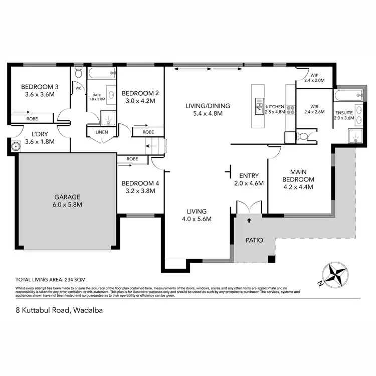 Floorplan of Homely house listing, 8 Kuttabul Road, Wadalba NSW 2259