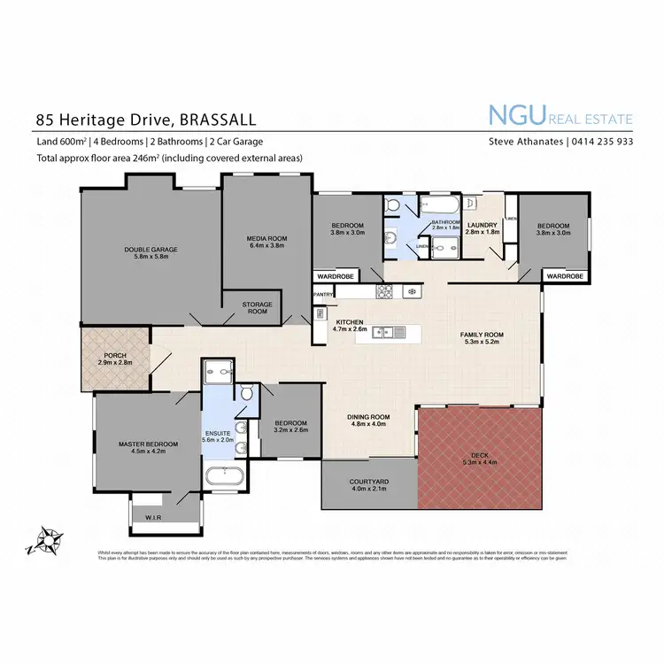 Floorplan of Homely house listing, 85 Heritage Drive, Brassall QLD 4305