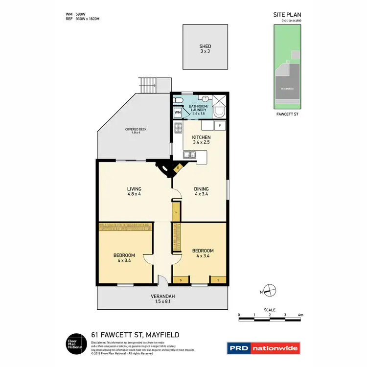 Floorplan of Homely house listing, 61 Fawcett Street, Mayfield NSW 2304