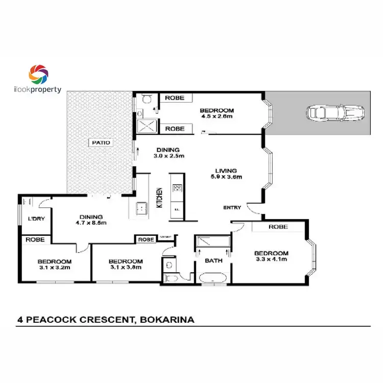 Floorplan of Homely house listing, 4 Peacock Crescent, Bokarina QLD 4575