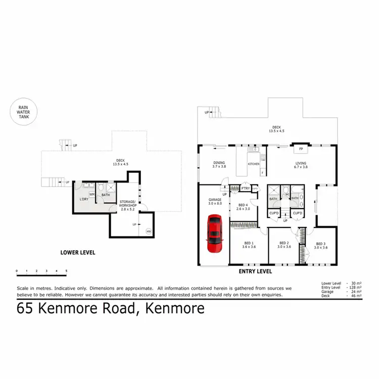 Floorplan of Homely house listing, 65 Kenmore Road, Kenmore QLD 4069