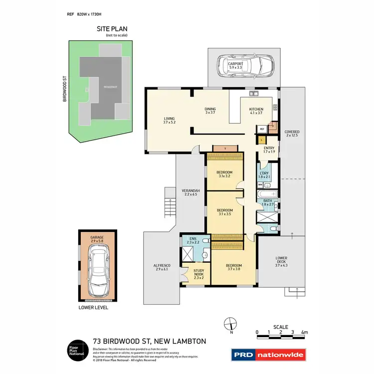 Floorplan of Homely house listing, 73 Birdwood Street, New Lambton NSW 2305
