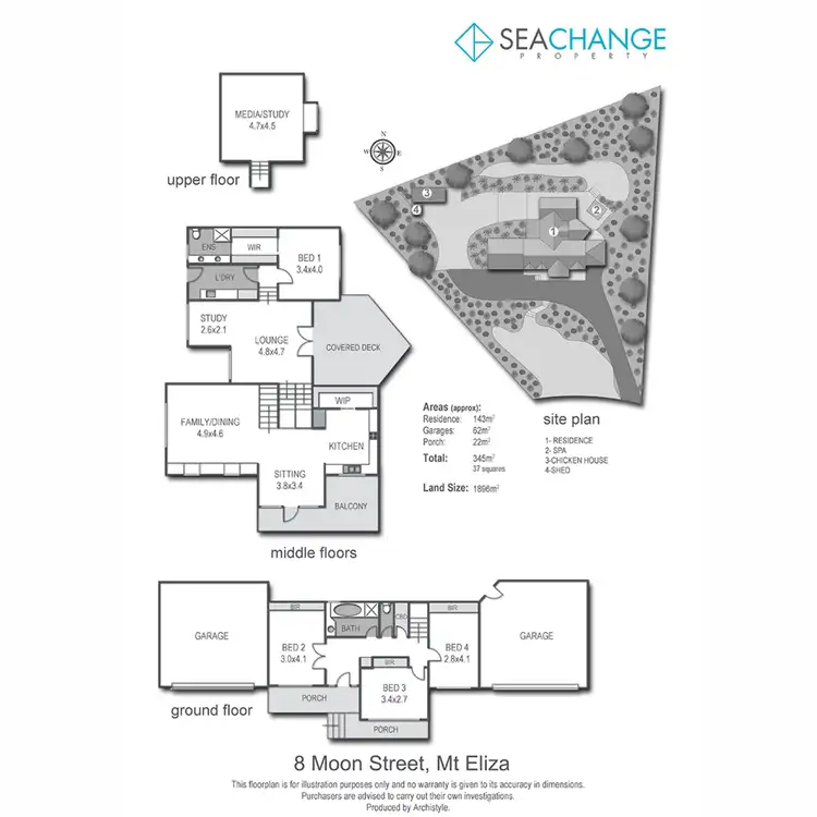 Floorplan of Homely house listing, 8 Moon Street, Mount Eliza VIC 3930