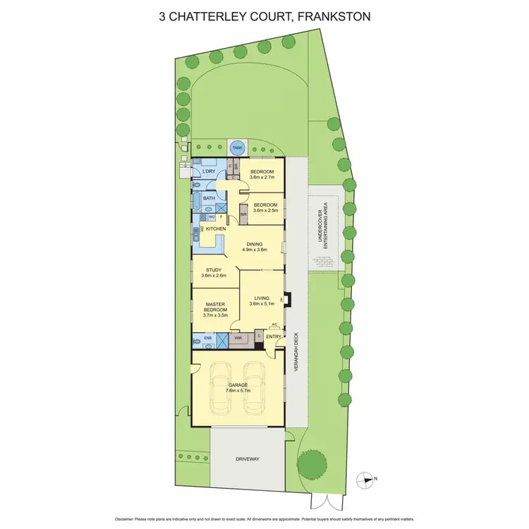 Floorplan of Homely house listing, 3 Chatterley Court, Frankston VIC 3199