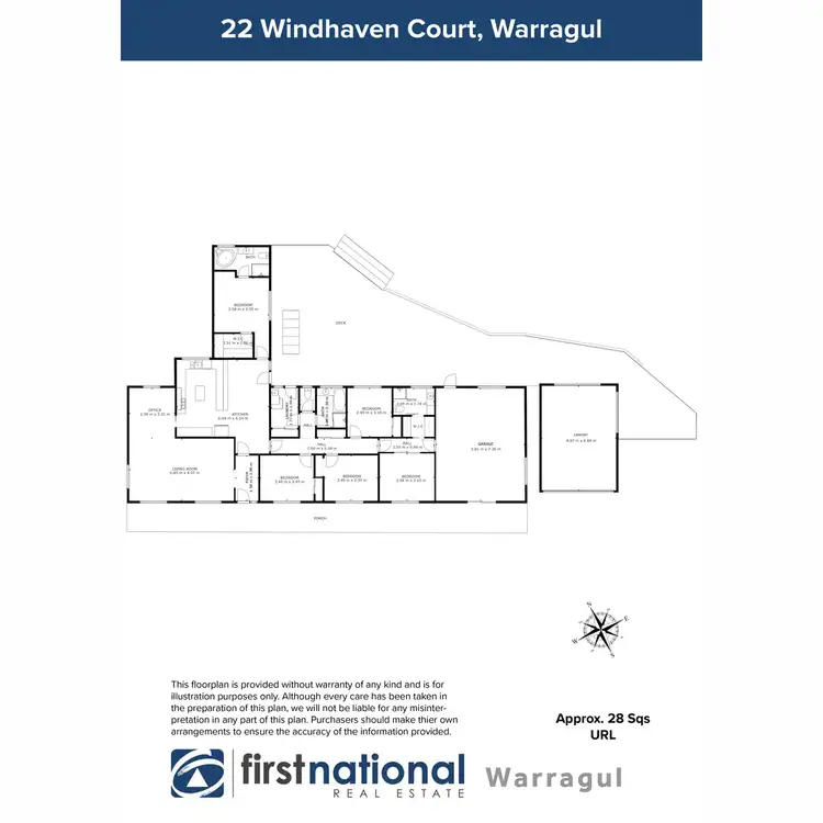 Floorplan of Homely house listing, 22 Windhaven Court, Warragul VIC 3820