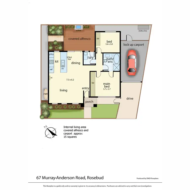 Floorplan of Homely house listing, 67 Murray Anderson Road, Rosebud VIC 3939