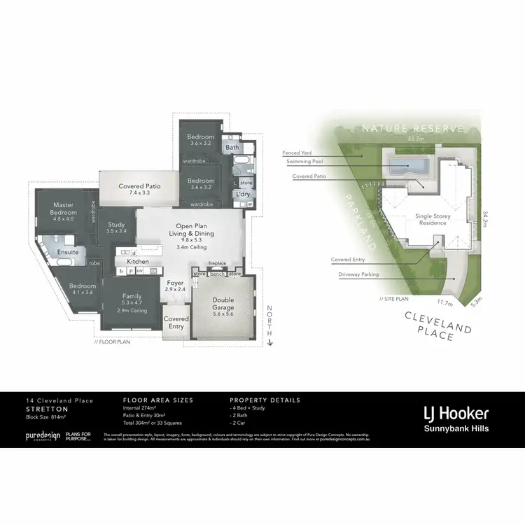 Floorplan of Homely house listing, 14 Cleveland Place, Stretton QLD 4116