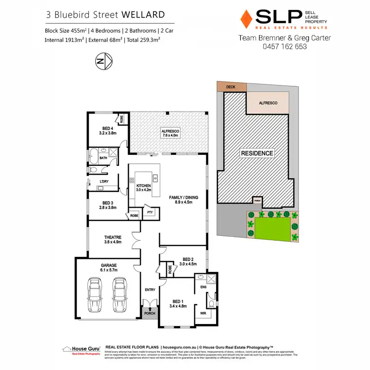 Floorplan of Homely house listing, 3 Bluebird Street, Wellard WA 6170