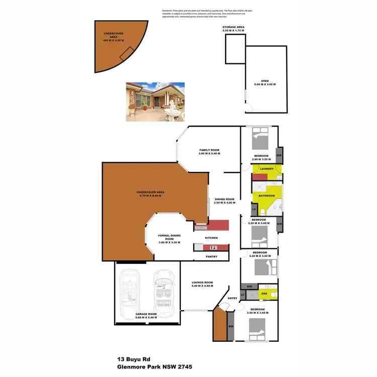 Floorplan of Homely house listing, 13 Buyu Road, Glenmore Park NSW 2745