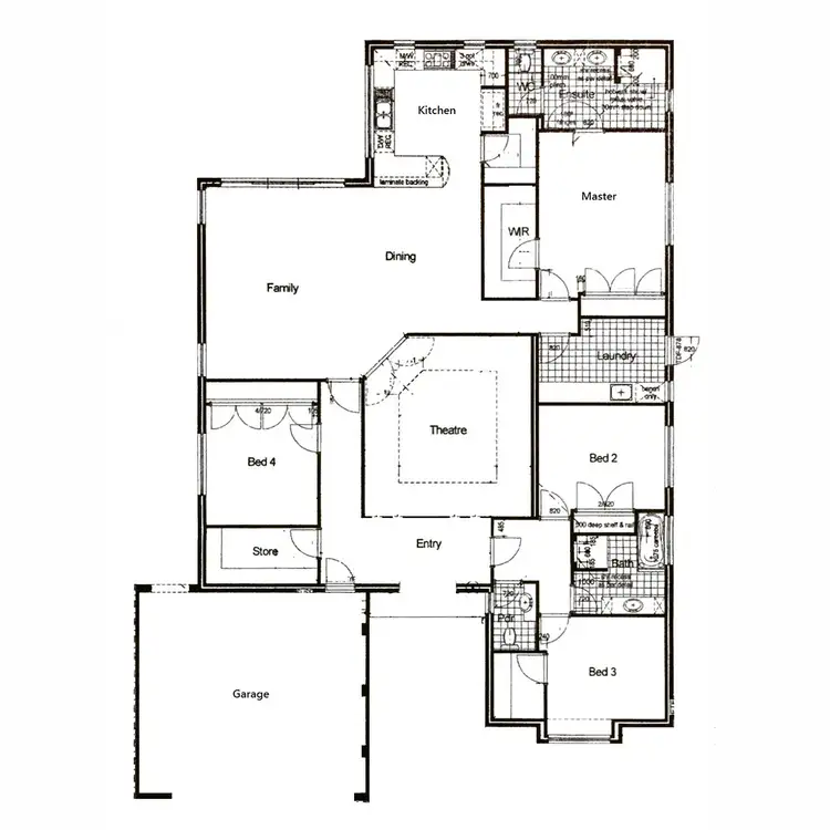 Floorplan of Homely house listing, 43 Seattle Elbow, Hocking WA 6065