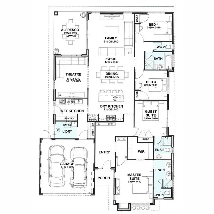 Floorplan of Homely house listing, 16 Helios Street, Eglinton WA 6034