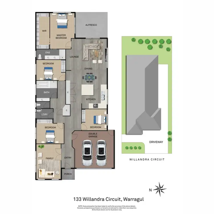 Floorplan of Homely house listing, 133 Willandra Circuit, Warragul VIC 3820