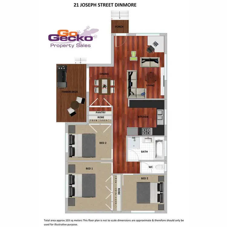 Floorplan of Homely house listing, 21 Joseph, Dinmore QLD 4303