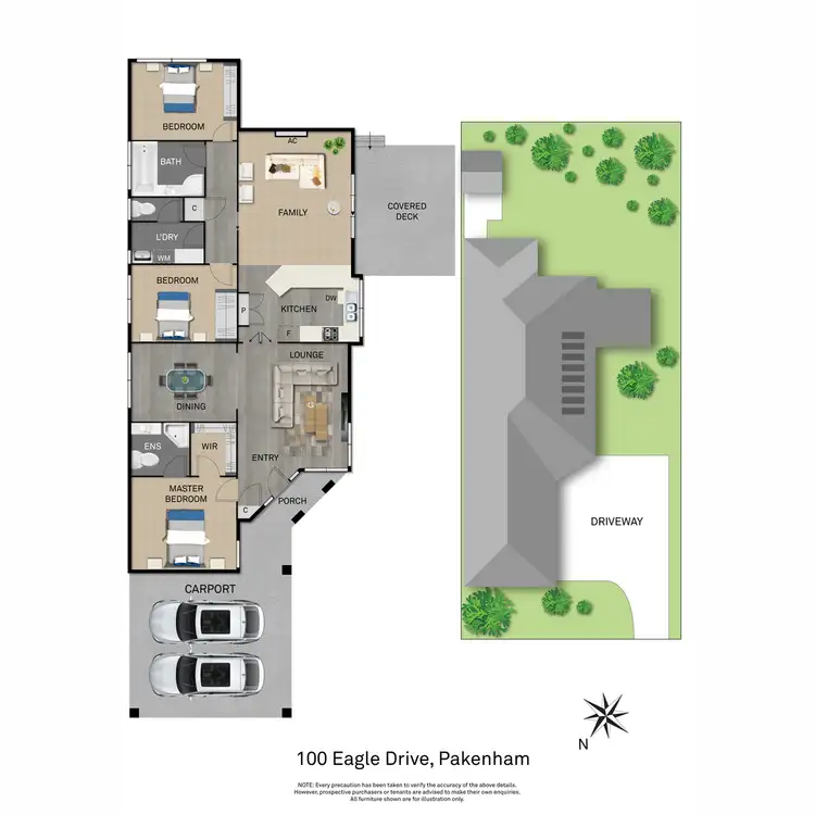 Floorplan of Homely house listing, 100 Eagle Drive, Pakenham VIC 3810