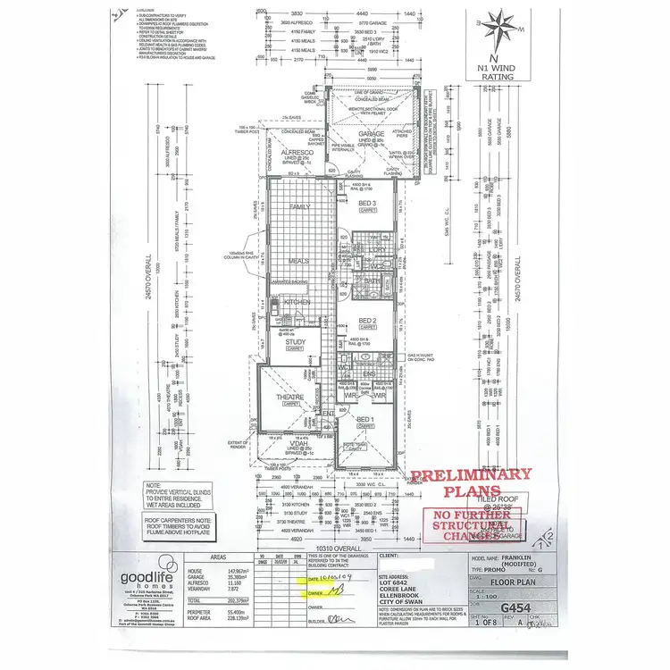 Floorplan of Homely house listing, 83 Brixton Crescent, Ellenbrook WA 6069