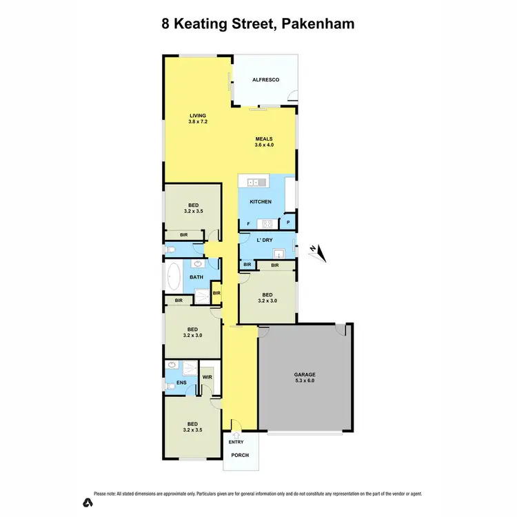Floorplan of Homely house listing, 8 Keating Street, Pakenham VIC 3810