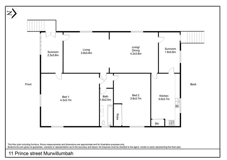 Floorplan of Homely house listing, 11 Prince Street, Murwillumbah NSW 2484
