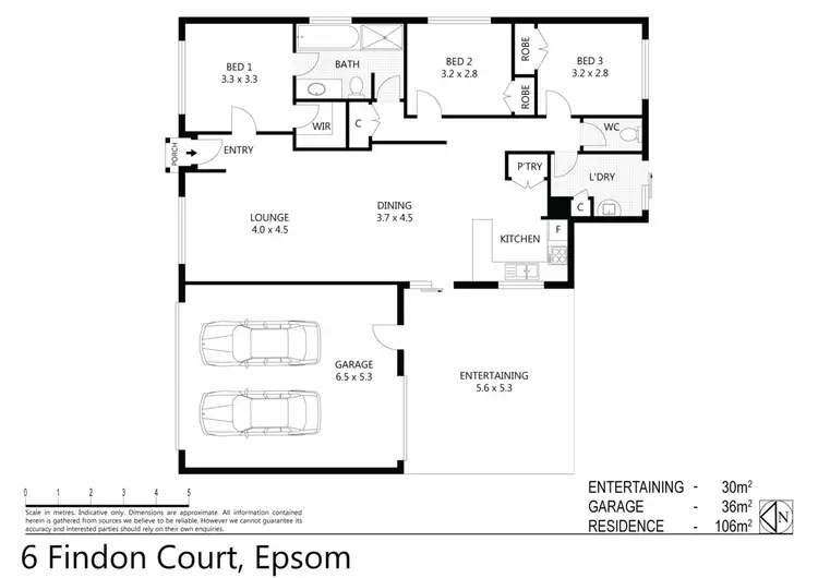 Floorplan of Homely house listing, 6 Findon Court, Epsom VIC 3551