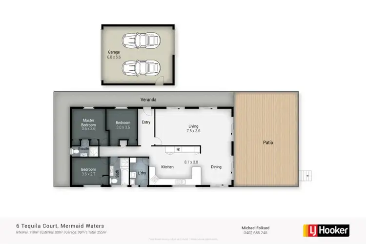 Floorplan of Homely house listing, 6 Tequila Court, Mermaid Waters QLD 4218
