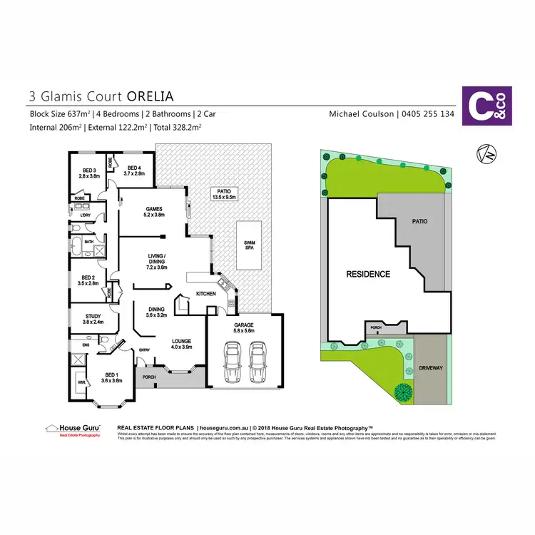 Floorplan of Homely house listing, 3 Glamis Court, Orelia WA 6167